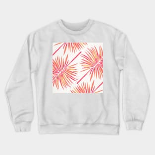 fan palm pink Crewneck Sweatshirt